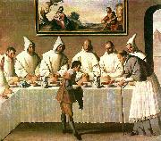 Francisco de Zurbaran st, hugo in the refectory oil painting on canvas